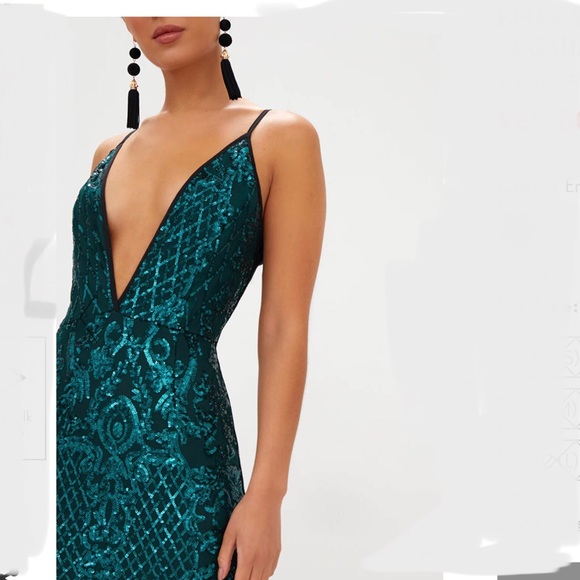 NWT Prettylittlething Sequin Dress - Picture 2 of 16